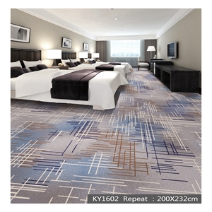 Moquette murale en rouleau de laine bleue de qualité supérieure, 80 % laine 20 % nylon, pour hôtels, chambres King et Twin, et chambres d'hôtes - Product Image 4