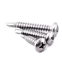 Top Grade Drill Tail Screw Bolt Fastener Stainless Steel Blue White Zinc Pan Head Outdoor Metal Roof Construction