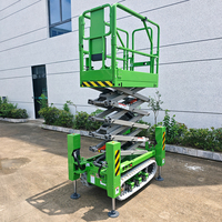 Bester Preis 4m 6m 8m Kompakter Raupen-Scherenlifter Automatische Hydraulische Plattform Raupen-Scherenlifter Hydraulische Kettenplattform