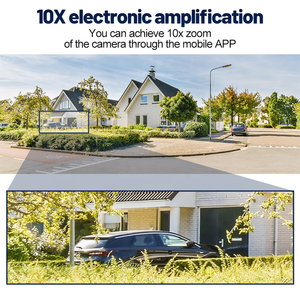Cámara de Seguridad PTZ Inalámbrica con Zoom Óptico 10x, 3 Lentes, 3 Pantallas, Detección de Movimiento, Alarma, Comunicación Bidireccional por Voz - Product Image 4
