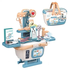 Juego de simulación de doctor para niños, <span class=keywords><strong>maleta</strong></span> portátil, kit de juguete educativo de rol médico para niños - Product Image 1