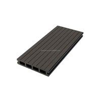 Plancher composite bois-plastique (WPC) creux 3D à relief profond, imperméable et antidérapant pour extérieur, jardin, piscine et terrasse