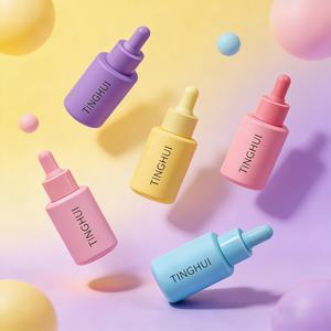 Custom LOGO Multi-Size 30ml 60ml 120ml <b>Macaron</b> Color Luxury Skincare Refill Package Empty Glass Dropper Bottle for Beauty - Product Image 4