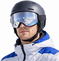 Lunettes de ski cylindriques, lunettes de snowboard pour hommes et femmes, anti-buée, protection UV400 à 100%, importées, pour le ski et le snowboard