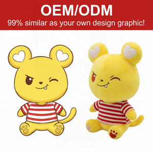 Poupée en peluche personnalisée, modèle ultra-réaliste, souris jaune, singe, <span class=keywords><strong>rocker</strong></span>, Mickey Mouse, Shin-chan, Babymonster, vêtements de poupée personnalisés - Product Image 1