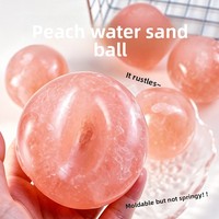 Mainan Squishy Peach Smoothie Ball Impor, Vaseline Murni, Gaya Sederhana, Tren Fashion, Mengeluarkan Suara Gemerisik, Pereda Stres