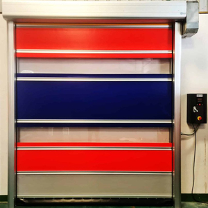 Portes verticales à enroulement rapide en PVC imperméables automatiques modernes haut de gamme sur mesure pour les installations industrielles - Product Image 3