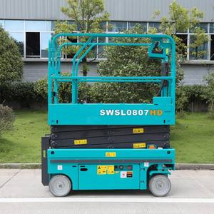 Plataforma Elevadora de Tijera Hidráulica Eléctrica SWSL0807HD de 8m y 230kg para Operaciones de Almacén - Product Image 4