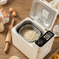 Machine à pain automatique 21-en-1 de 1 kg, avec distributeur automatique de noix, minuterie de retard de 15 heures, utilisation facile