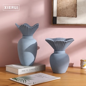 Farbenfrohe Porzellanvase in Blumenstraußform Nordischer Moderner Blumenvase Keramik Skandinavischer Stil Ornament für Wohnkultur Accessoires - Product Image 2
