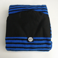 Chaussettes de surf longboard en tissu éponge extensible UPSURF 8.0' Housse de planche de surf à rayures