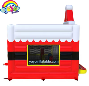 Santa Claus Inflatable Bouncer Christmas Theme Soft Floors Anti Collision Festive Decor - Product Image 6