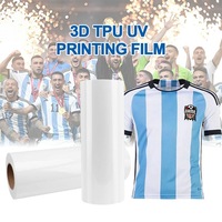 Film de transfert TPU 3D grand format pour machine d'impression UV DTF 3D 30cm 60cm, industrie de l'impression et de la décoration