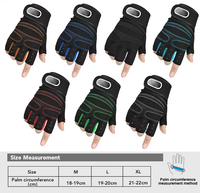 Gants de musculation personnalisés avec logo, pour entraînement de musculation, haltérophilie, fitness, salle de sport, demi-doigts