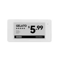 Label Rak Elektronik JSJ White 2.13 Inch Edisi Beku, Pemasangan Mudah, Tahan Dingin, Label Harga E-Paper untuk Makanan Beku
