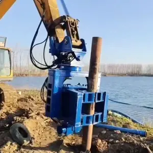 KS40 Excavator Mounted Side Grip Pile Driver Tube Pile Hammer Pile Drilling Machine Hammer Hydraulic