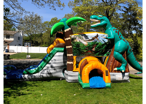 Castillo Inflable con Tobogán y Área de Saltos con Temática de Dinosaurios Jurásicos 2026, Casa de Brinco Inflable para Alquilar - Product Image 2