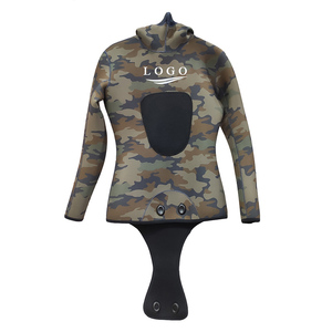 Spearfishing แผ่นรองดำน้ำ7มม.,ชุดดำน้ำลายพรางชุดเว็ทสูทแบบเปิดเซลล์ขนาด7มม. - Product Image 3