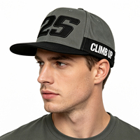 Casquette de basket-ball unie à 6 panneaux, profil haut, imperméable, à visière plate, style sport, snapback, camouflage, hip-hop, promotionnelle, vente en gros