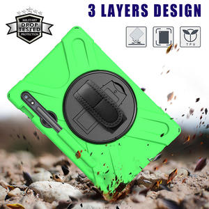 3 in 1 cinghia della mano della spalla del Silicone del PC per la linguetta <span class=keywords><strong>S7</strong></span> della galassia di Samsung più il supporto girante a 12.4 pollici della cassa T970 T975 - Product Image 4