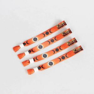 Pulsera de tela personalizada con dijes para eventos y festivales, con clip de plástico de lujo, accesorios deportivos de moda con monedas - Product Image 3