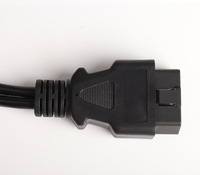Cable Adaptador de Extensión de Diagnóstico OBD2 Obdii de 16 Pines Macho a Doble Hembra, Lector de Códigos, Herramientas de Escaneo, 12-24V