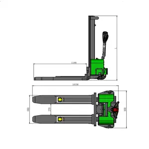 WELIFTRICH 500Kg 700Kg 1000Kg 2200lbs Điện Đầy Đủ Tự Nâng Tải Stacker ZTS-10F 2021 Để Bán