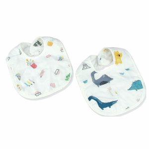 Baberos de Bebé de Gasa 100% Algodón, Suaves, Impermeables, Libres de BPA, con Dibujos Animados y Broches, para Bebés de 0 a 12 <span class=keywords><strong>Meses</strong></span>, Gran Venta - Product Image 2