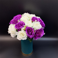QSLH-T077 große Rose Bouquet für Hochzeit Braut Dekoration, Herzstück Blume für Hochzeit Bouquet, künstliche Hochzeit Florist