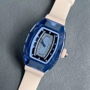 Montre mécanique automatique étanche de haute qualité avec tourbillon unique et élégant, cristal bleu, pour hommes - Product Image 1
