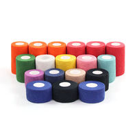 Vente en gros OEM – Bande adhésive élastique sans latex de 5 cm x 4,5 m pour doigts, soutien du poignet pour haltérophilie, bandage sportif athlétique