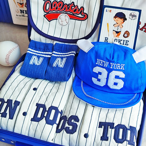 Set Regalo per Neonati 0-6 Mesi, Tema Baseball, 100% Cotone, Set Multi-Pezzo, <span class=keywords><strong>Abbigliamento</strong></span> per Bambini - Product Image 2