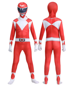 Déguisement Cosplay Mighty Power Adulte Enfant, Combinaison Masque Super-héros Zentai, Fête Carnaval <span class=keywords><strong>Rangers</strong></span>, Body Cosplay - Product Image 6