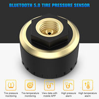 Sistema universal de monitoreo de presión de neumáticos (TPMS) para automóviles, con Bluetooth, sensor de temperatura