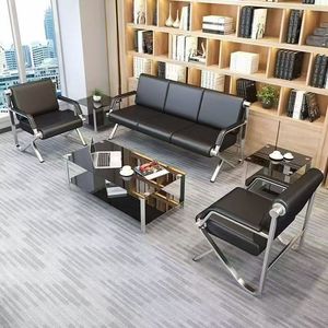 Silla de espera, sofá de asientos suaves, silla de fila larga, salón de belleza, salón de uñas, recepción, espera de clientes, combinación de sofás - Product Image 2