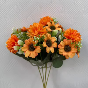 Fleurs artificielles en tissu 32 cm, faites à la main, marguerites modernes de haute qualité, décoration intérieure, remise de diplôme, fête des mères, Saint-Valentin, mariage - Product Image 2