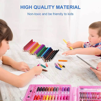 Haute qualité enfants peinture dessin Art ensemble fournitures ensemble De Arte avec des crayons de couleur Crayons marqueurs