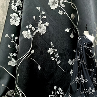 Tissu Jacquard à Motifs Sombre en Satin Linglan, Robe Formelle, Tissu de Créateur JSU-28056