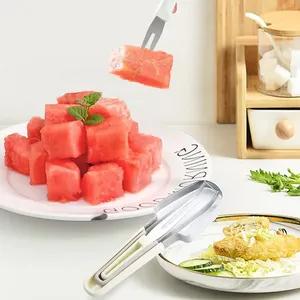 Coupe-pastèque manuel 3-en-1 en acier inoxydable, fourchette, couteau à glace, coupe-fruits, gadgets de cuisine durables - Product Image 5