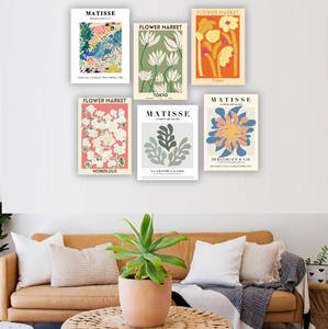 <span class=keywords><strong>Stampe</strong></span> d'arte da parete moderne <span class=keywords><strong>di</strong></span> grandi dimensioni in stile <span class=keywords><strong>Matisse</strong></span> - Dipinti decorativi e poster su tela con fiori astratti per l'arredamento della casa - Product Image 2