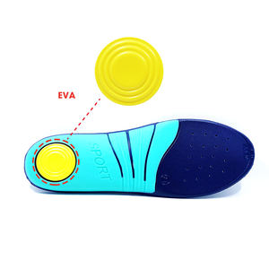 Semelles orthopédiques sportives en PU bleu, antichoc et antidérapantes, modèle en gros à prix abordable, fabriquées en Chine - Product Image 2