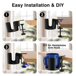 <span class=keywords><strong>Regolabile</strong></span> Multi-purpose PC gioco scrivania da ufficio organizer e accessori Anti-fuoriuscita tavolo birra portabottiglie per bevande portabicchieri - Product Image 5