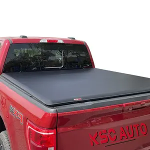 KSCAUTO Factory Sales Soft Roll Up Truck Bed Pick Up Tonneau Cover For Ford F150/250/350/450