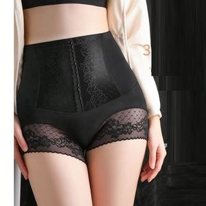 Al por Mayor, Talla Grande, Ropa Interior <span class=keywords><strong>sin</strong></span> Costuras para Mujer, Control de Abdomen, Color Negro, Cintura Alta, Push-Up, Bragas con Encaje - Product Image 2