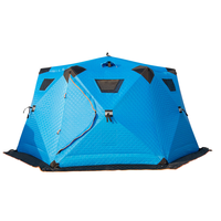 Tenda Sauna Fiberglass Multifungsi Berkualitas Tinggi 5 Orang Satu Kamar Tidur Kain Oxford Empat Musim Pembukaan Otomatis Cepat
