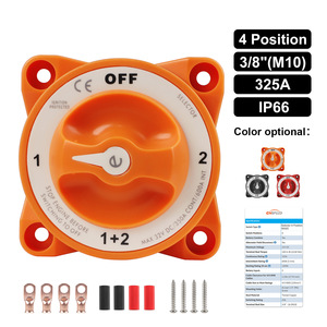 CNSPEED สวิตช์แยกแบตเตอรี่ทางทะเล 32V 325A M10 IP66 4 ตำแหน่งอุปกรณ์ติดตั้งเรือ - Product Image 2