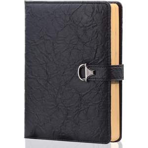 Agenda en cuir A5 à spirale avec fermeture magnétique, cadeau idéal, papier ligné épais et durable - Product Image 1