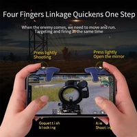 Déclencheur de jeu mobile à six doigts L1 R1 Shooter Free Fire Joystick pour téléphone IOS Android