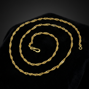 Collares de Cadena Trenzada Chapados en Oro de 14K, 18K y 24K al por Mayor, Diseño Moderno, Estilo Trenzado, Cadenas de Moda - Product Image 4