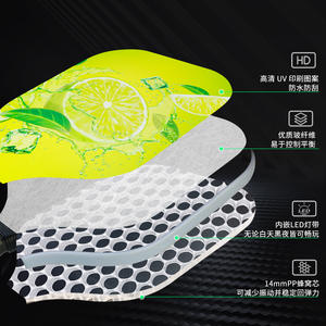 Nueva raqueta Pickleball de fibra de vidrio LED recargable, equipo deportivo al aire libre de 16mm de espesor con logotipo impreso, venta al por mayor - Product Image 4
